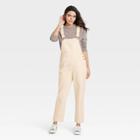 Women's High-rise Ankle Length Taper Denim Overall Jeans - Universal Thread Ecru