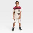 Boys' Marvel Spider-man: Miles Morales X Nikkolas Smith 2pc Top And Shorts Set - Beige/red