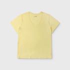 Women's Plus Size Short Sleeve V-neck T-shirt - Universal Thread Yellow 1x, Women's,