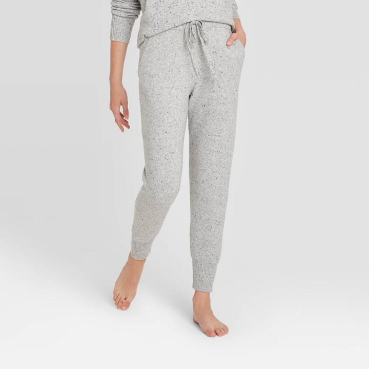 Women's Lounge Sweater Jogger Pants - Stars Above Gray