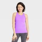 Women's Seamless Crewneck Athletic Tank Top - All In Motion Vibrant Purple