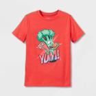 Boys' Yum Broccoli Eating Pizza Graphic T-shirt - Cat & Jack - Red
