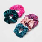 Velvet And Satin Hair Twisters 5pk - Wild Fable Pink/teal