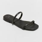 Women's Winnie Skinny Strap Sandals - A New Day Black