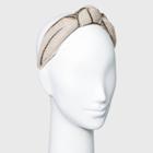 Raffia Stitch Knot Headband - A New Day Ivory