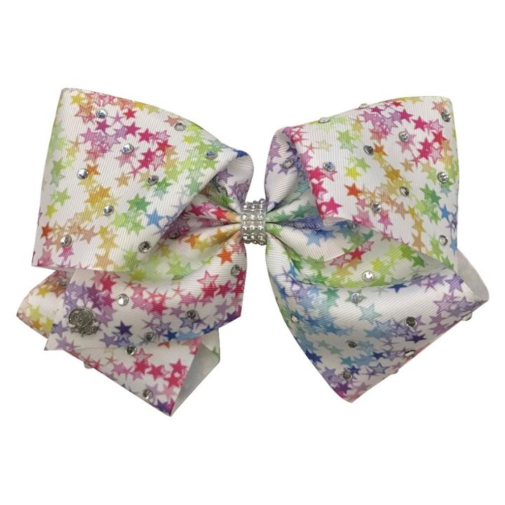Girls' Jojo Siwa Rainbow Stars Bow Hairclip,