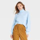 Women's Turtleneck Pullover Sweater - Who What Wear Blue