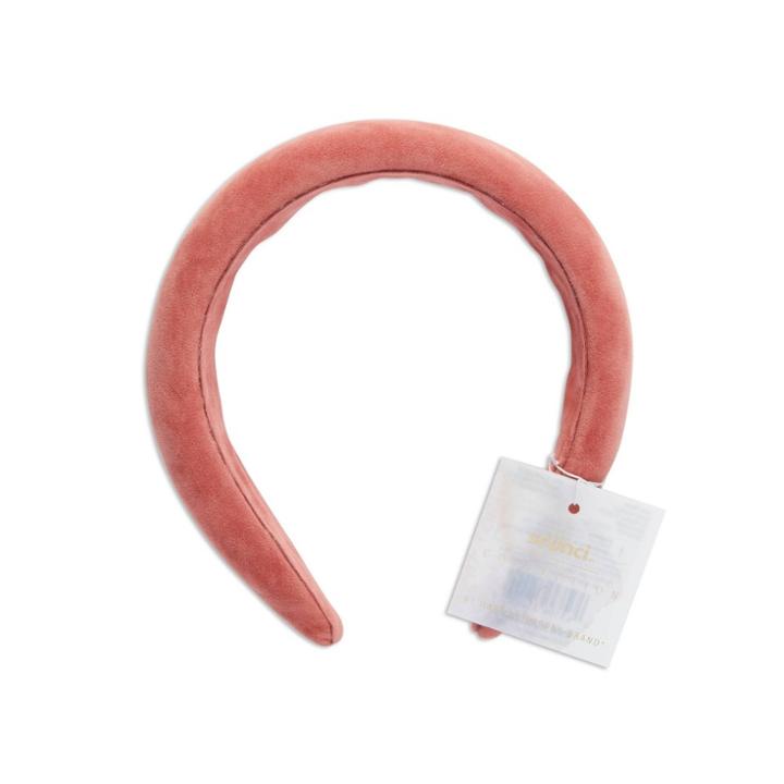 Scunci Fashion Padded Suede Headband - Rose