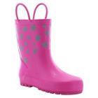 Western Chief Toddler Girls' Twinkle Stars Reflective Matte Rain Boots - Pink