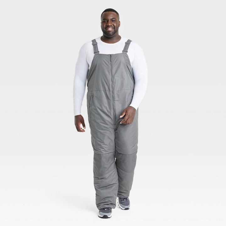 Men's Big Snow Bib Pants - All In Motion Gray