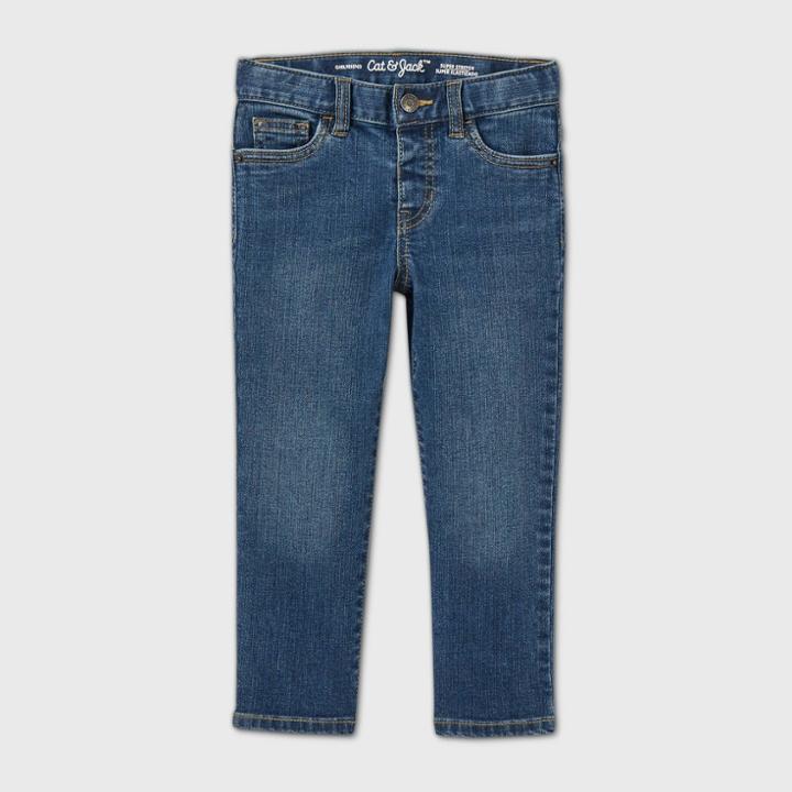 Toddler Girls' Girlfriend Jeans - Cat & Jack Dark Wash