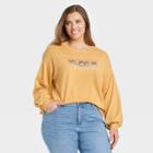 Fifth Sun Women's Plus Size Dutton Ranch Graphic Sweatshirt - Yellow