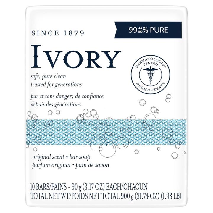 Ivory Original Bar Soap - 10pk - 3.17oz Each - It Floats