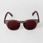 Men's Crystal Square Sunglasses - Goodfellow & Co Burgundy, Red