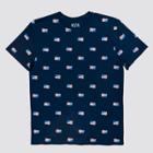 Iml Men's Flag Print Short Sleeve Graphic T-shirt - Navy Blue