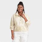 Women's Plus Size Fleece Sweatshirt - Universal Thread Off-white