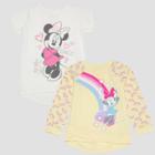 Toddler Girls' 2pc Disney Mickey Mouse & Friends Minnie Mouse T-shirts - Yellow