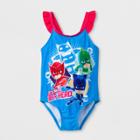 Toddler Girls' Disney Pj Masks One Piece Swimsuit - Blue