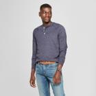Men's Standard Fit Long Sleeve Jersey Henley Shirt - Goodfellow & Co Federal Blue