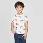 Disney Toddler Boys' Mickey Mouse Print Short Sleeve T-shirt - Beige