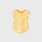 Toddler Girls' Short Sleeve Floral T-shirt - Cat & Jack Gold