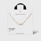 Beloved + Inspired Gold Dipped Silver Plated Necklace Bar - Bff