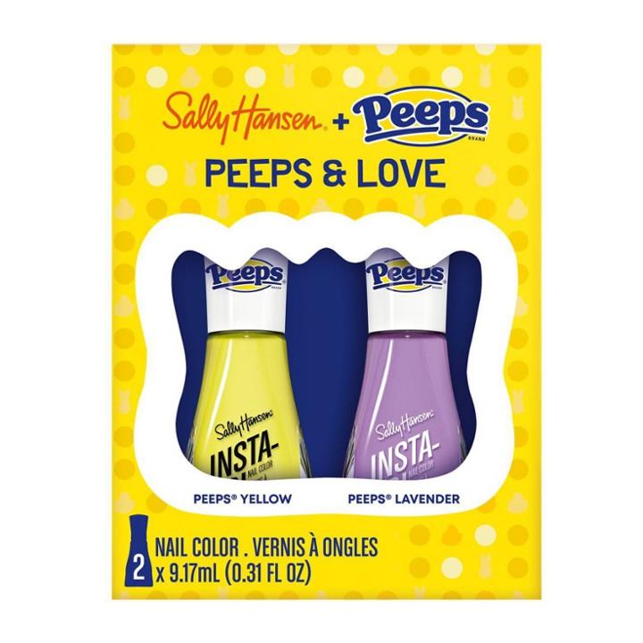 Sally Hansen Insta-dri X Peeps Nail Polish Duo Pack - Peeps & Love - Yellow & Lavender - 2pc