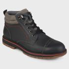 Men's Vance Co. Javor Genuine Leather Lace-up Boots - Black