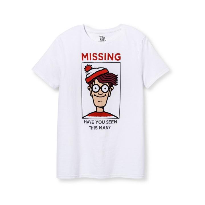 Where's Waldo? Men's Dreamworks Short Sleeve Graphic T-shirt White
