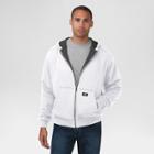 Dickies Men's Thermal Lined Fleece Hoodie- White