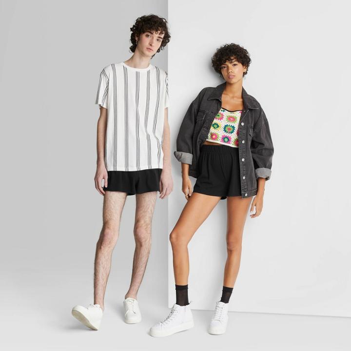 High-rise Pull-on Shorts - Wild Fable Black