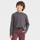 Boys' Ottoman Long Sleeve Knit T-shirt - Cat & Jack Gray