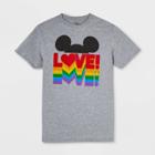 Well Worn Pride Gender Inclusive Adult Mickey Graphic T-shirt - Heather Gray Xs, Adult Unisex