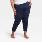 Women's Plus Size Loose Fit Practice Pants - All In Motion Navy 1x, Women's, Size: