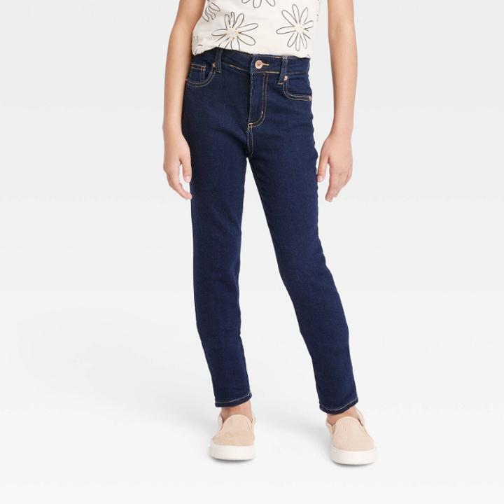 Girls' High-rise Ultimate Stretch Skinny Jeans - Cat & Jack Indigo