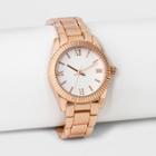 Women's Coin Edge Bracelet Watch - A New Day Rose Gold