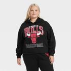 Women's Nba Plus Size Chicago Bulls Hooded Graphic Sweatshirt - Black