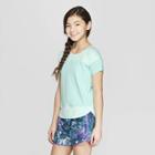 Girls' Color Block Super Soft Tech T-shirt - C9 Champion Teal (blue)