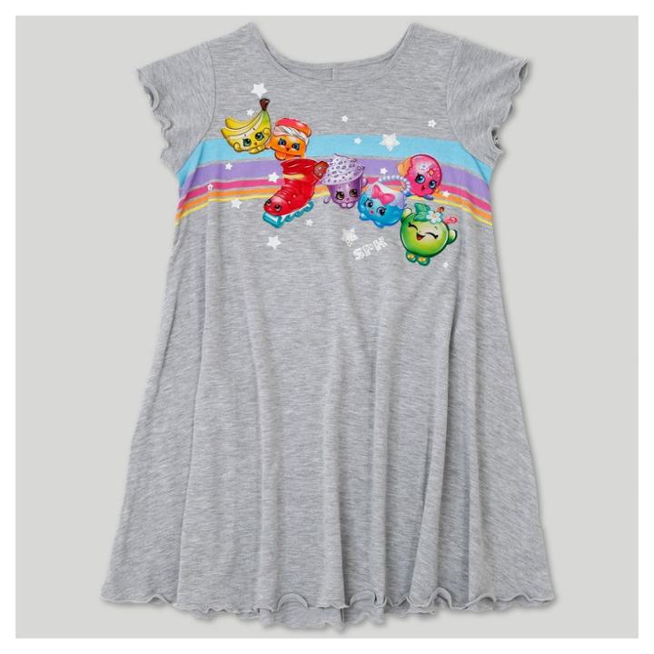 Girls' Shopkins Dress - Heather Gray