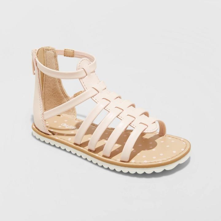 Toddler Girls' Farrah Gladiator Sandals - Cat & Jack Blush 5, Toddler Girl's, Pink