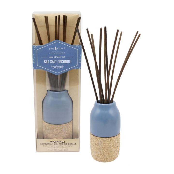 4oz Ceramic Oil Diffuser Sea Salt Coconut - Chesapeake Bay Candle, Blue