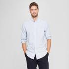 Target Men's Standard Fit Whittier Oxford Brushed Long Sleeve Collared Button-down Shirt - Goodfellow & Co Amparo Blue