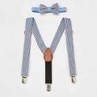 Toddler Girls' Bowtie And Suspender Set - Cat & Jack Blue