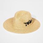 Girls' Straw Floppy Hat - Art Class Gray