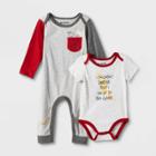 Baby Boys' Harry Potter Romper Bodysuit - Newborn, Gray/red