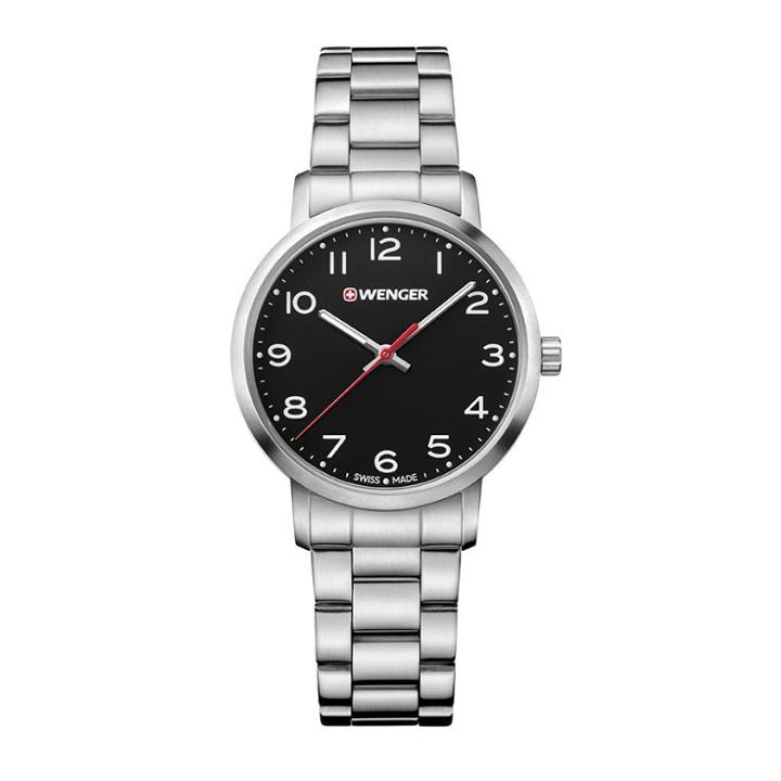 Target Women's Wenger Avenue - Swiss Made - Black Dial Stainless Steel Bracelet - Black