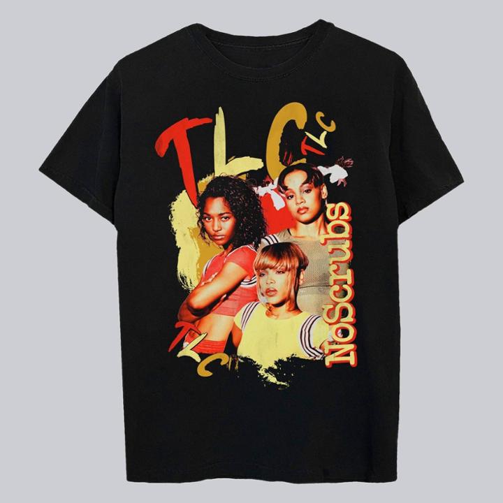 Merch Traffic Men's Tlc Short Sleeve Graphic T-shirt - Black