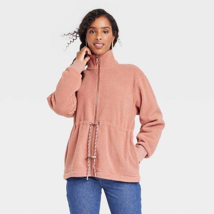 Women's Fleece Jacket - Universal Thread Brown