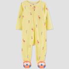 Baby Girls' Parrot Footed Pajama - Just One You Made By Carter's Yellow Newborn