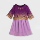 Aladdin Girls' Disney Jasmine Adaptive Dress - Purple Xs - Disney